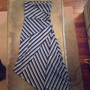 Asymmetrical strapless dress - size Small